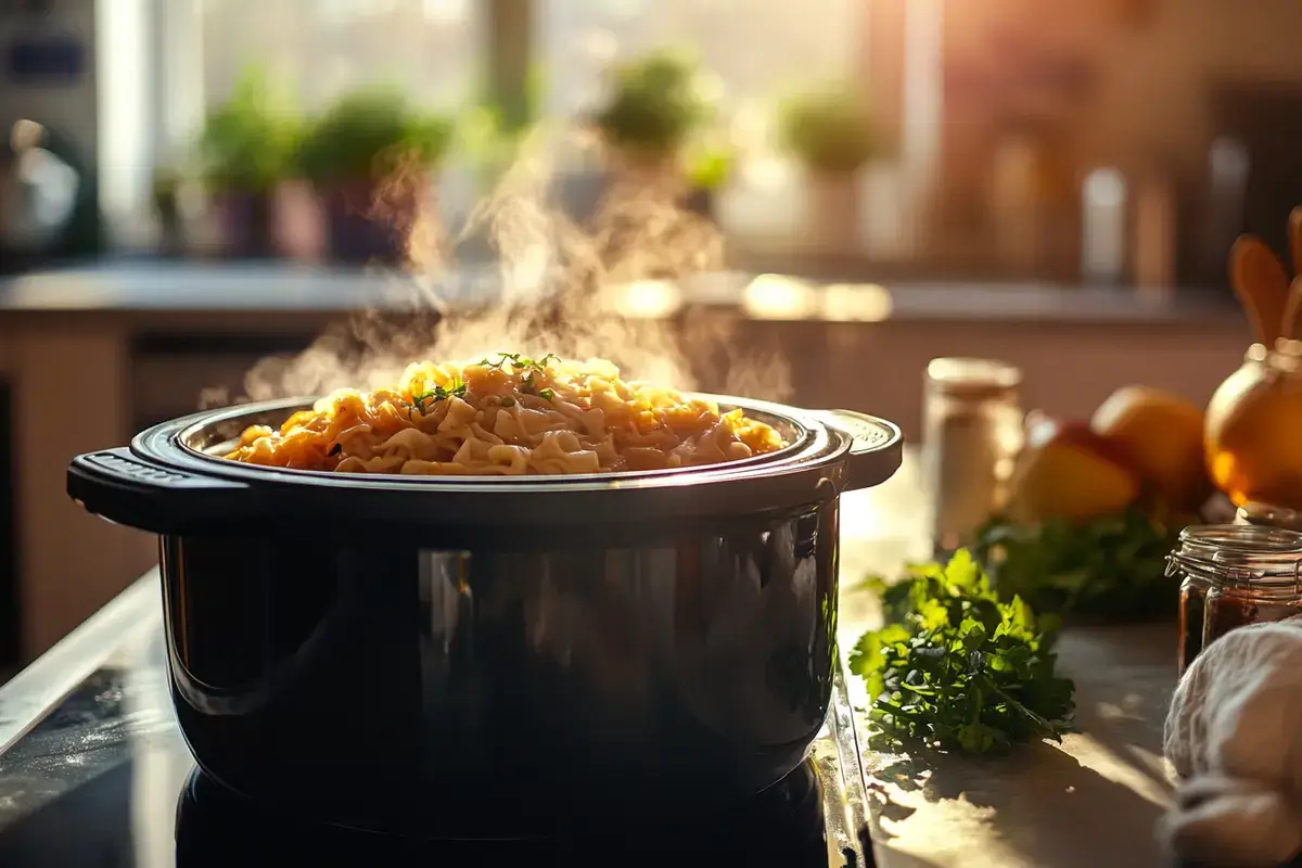 Can you put noodles in a slow cooker?