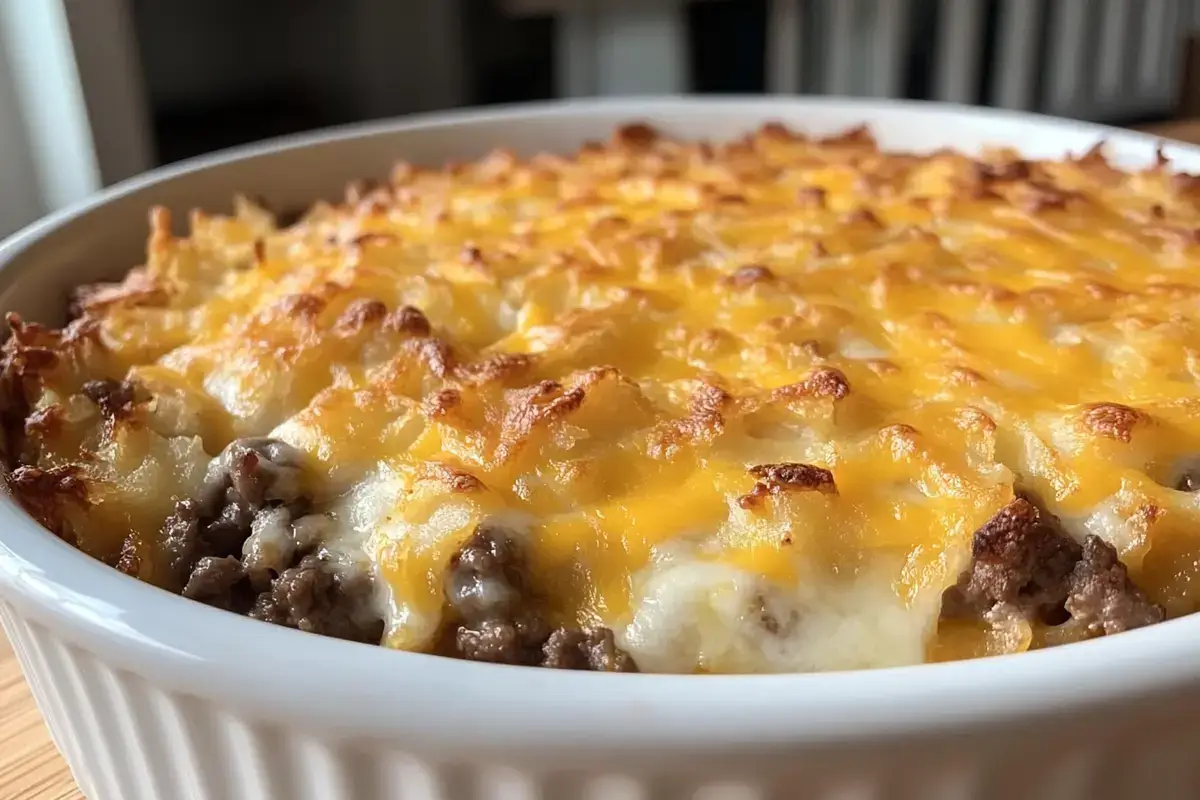 Ground Beef Hash Brown Casserole